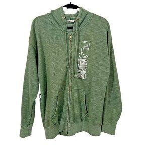 Lone Rock Clothing Zip Up Hoodie XL Flaming Gorge Green Lightweight Jacket
